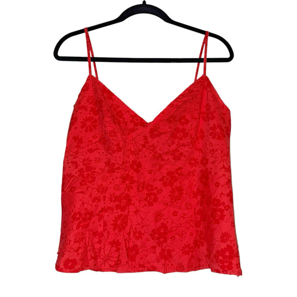 Ann Taylor Sz 10 Floral Camisole Top Preppy Feminine Summer Casual - Picture 1 of 9